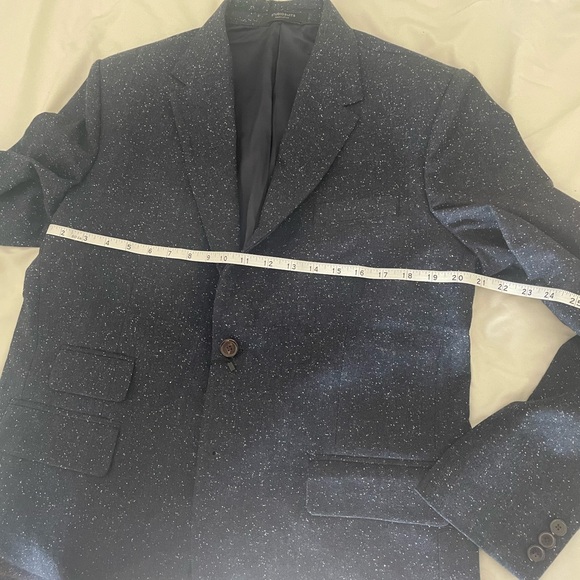 StudioSuits Donegal Tweed 3-piece suit in Blue Fleck. Jacket 40R, pants 32x32. - Picture 4 of 13